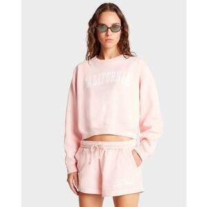 Sporty & Rich California Cropped Crewneck Sweatshirt